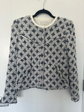 IRO Handi Embroidered Bomber Jacket Size EU 38